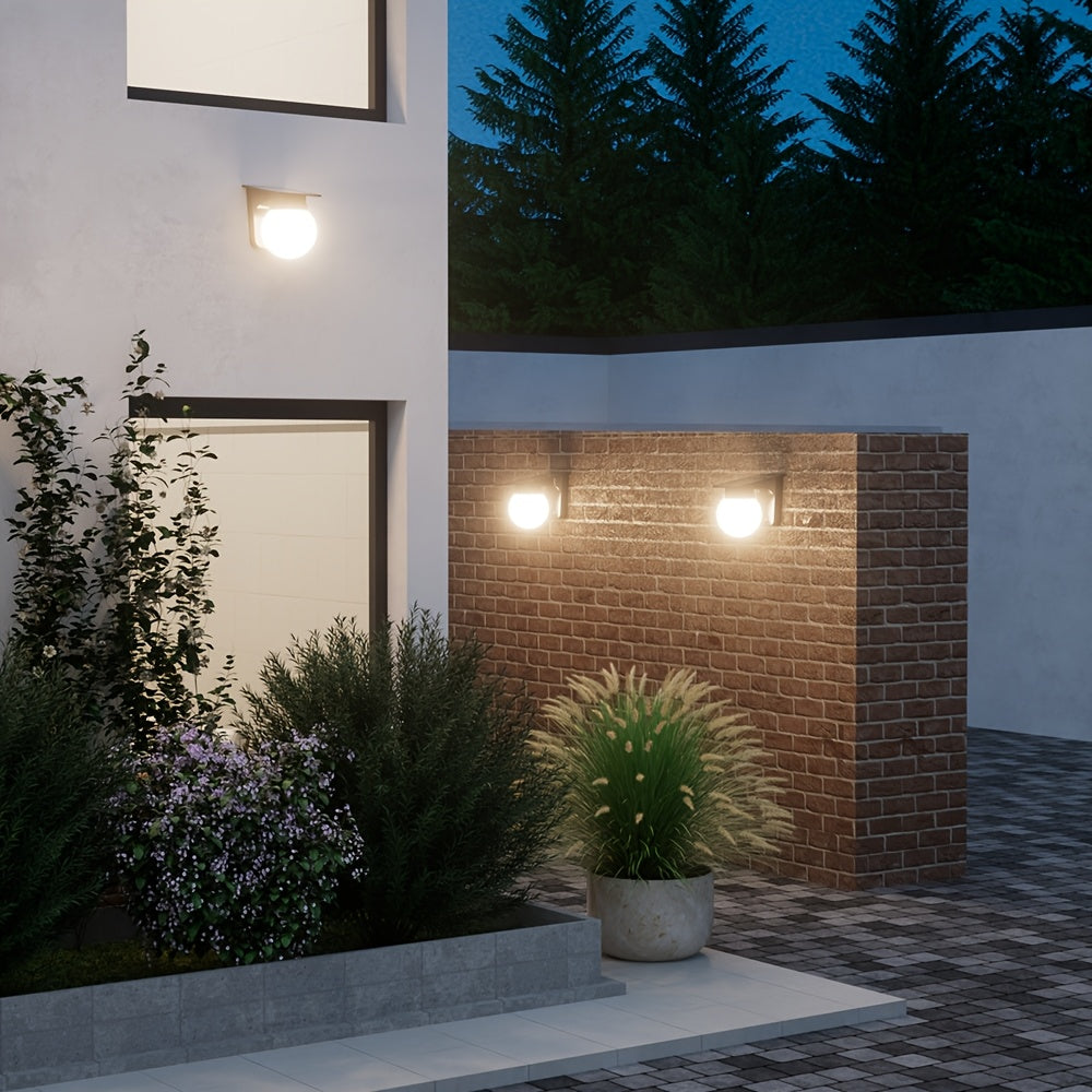 Solar Globe LED Wall Light