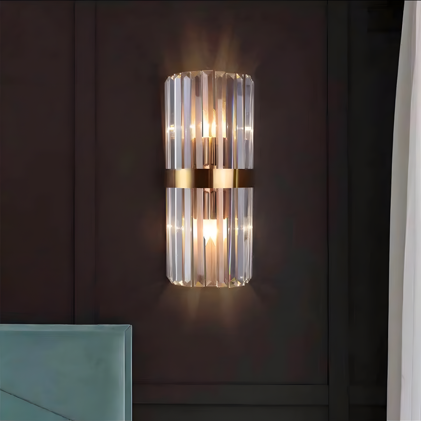 Crystal Column Wall Light