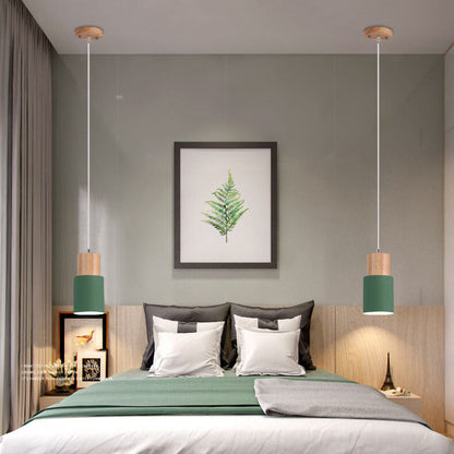 Nordic Macaron Cylinder Pendant Light