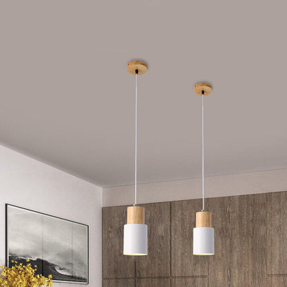 Nordic Macaron Cylinder Pendant Light