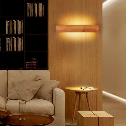 Modern Wooden LED Wall Lamp