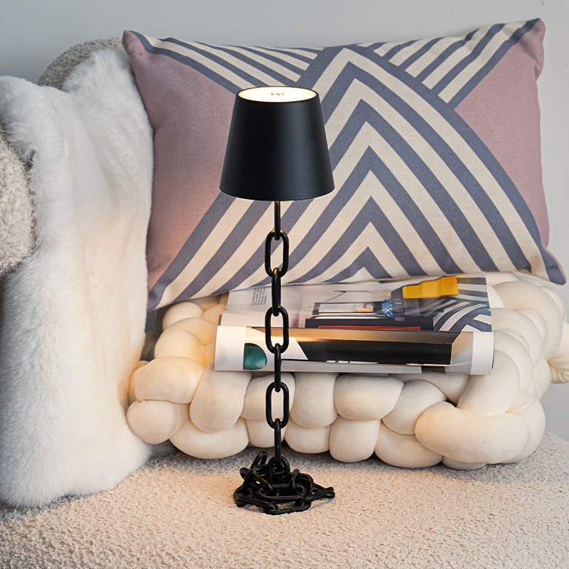Modern Chain-Link Table Lamp