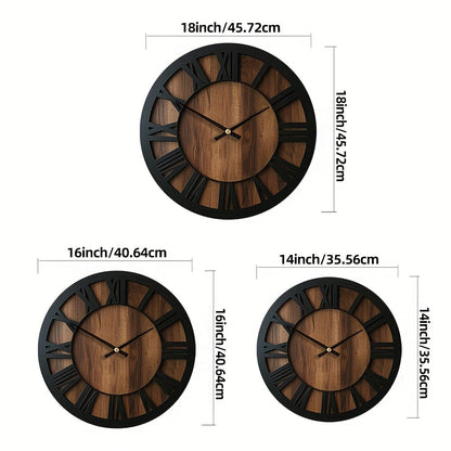 Vintage Wooden Wall Clock