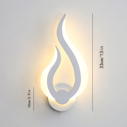 Modern Flame LED Wall Light