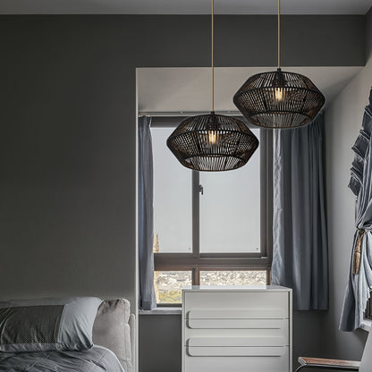 Woven Paper Rope Lamp Shade