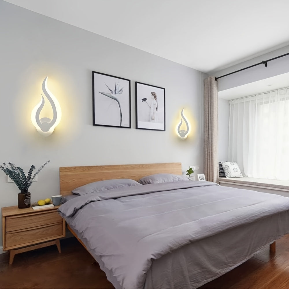 Modern Flame LED Wall Light