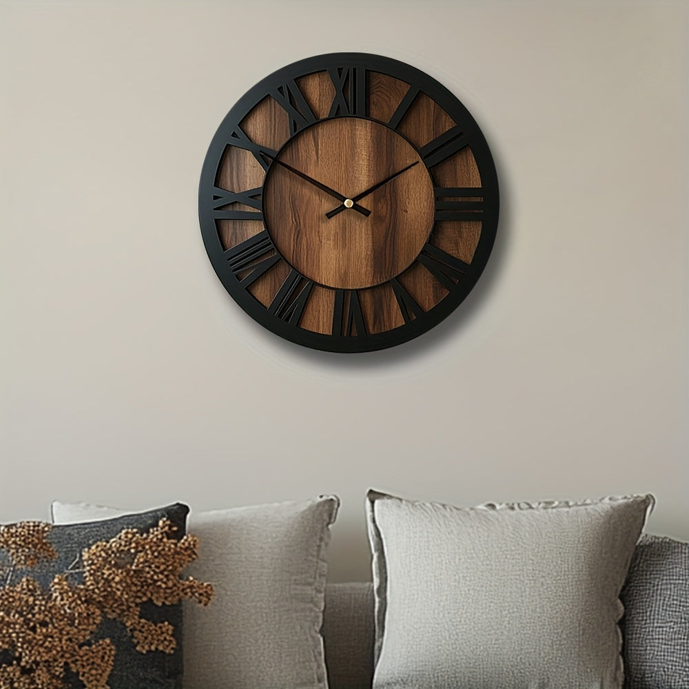 Vintage Wooden Wall Clock