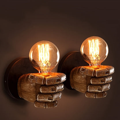 Industrial Hand Wall Lamp