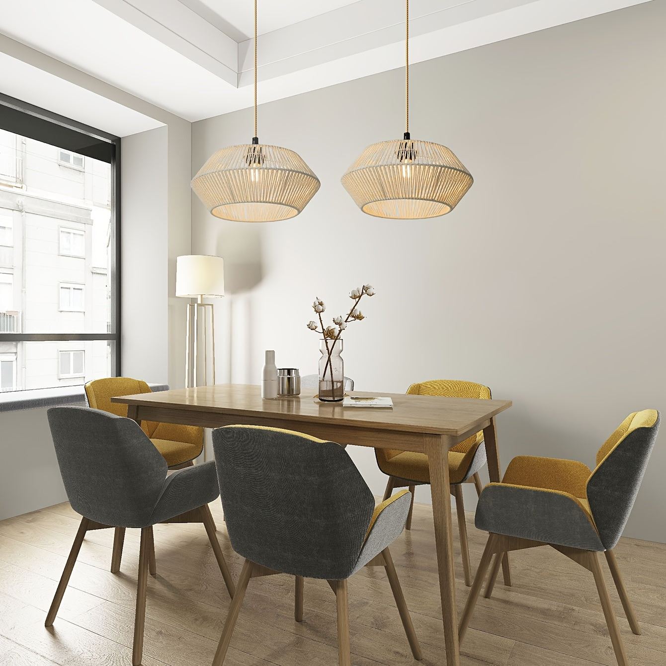 Woven Paper Rope Lamp Shade