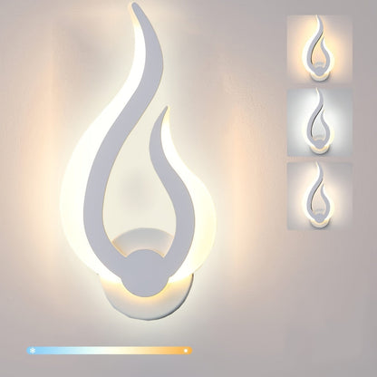 Modern Flame LED Wall Light