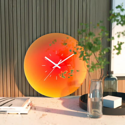 Sunset Glass Wall Clock
