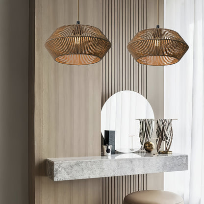 Woven Paper Rope Lamp Shade