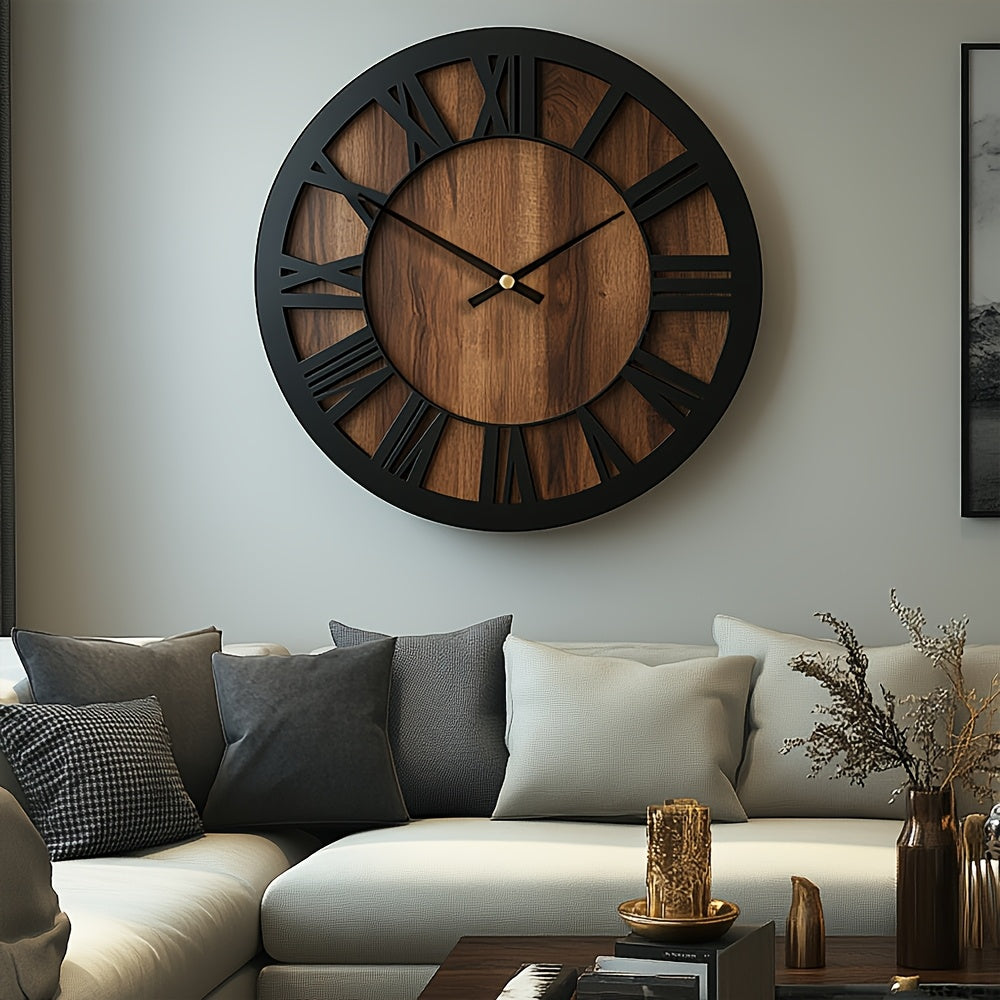 Vintage Wooden Wall Clock