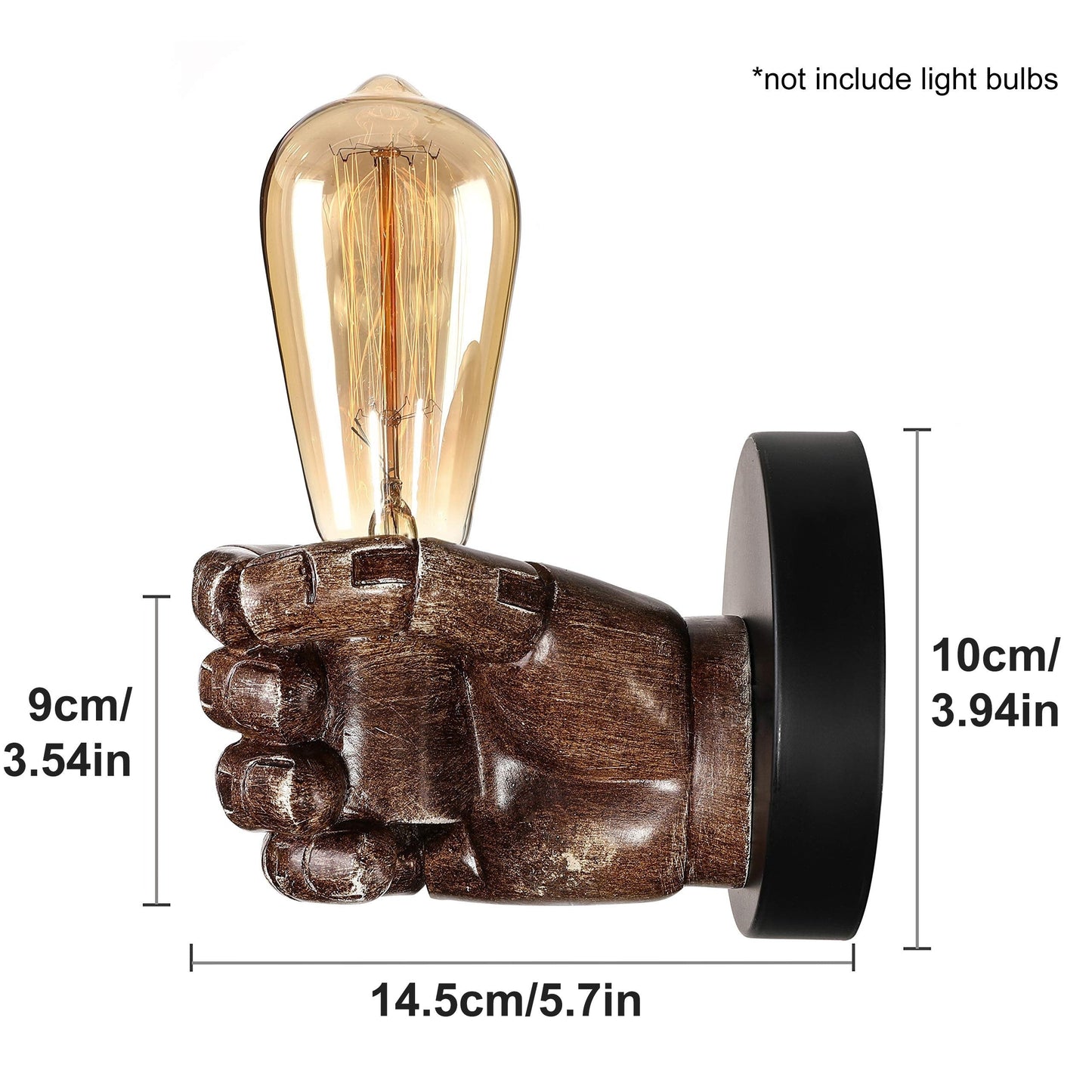 Industrial Hand Wall Lamp