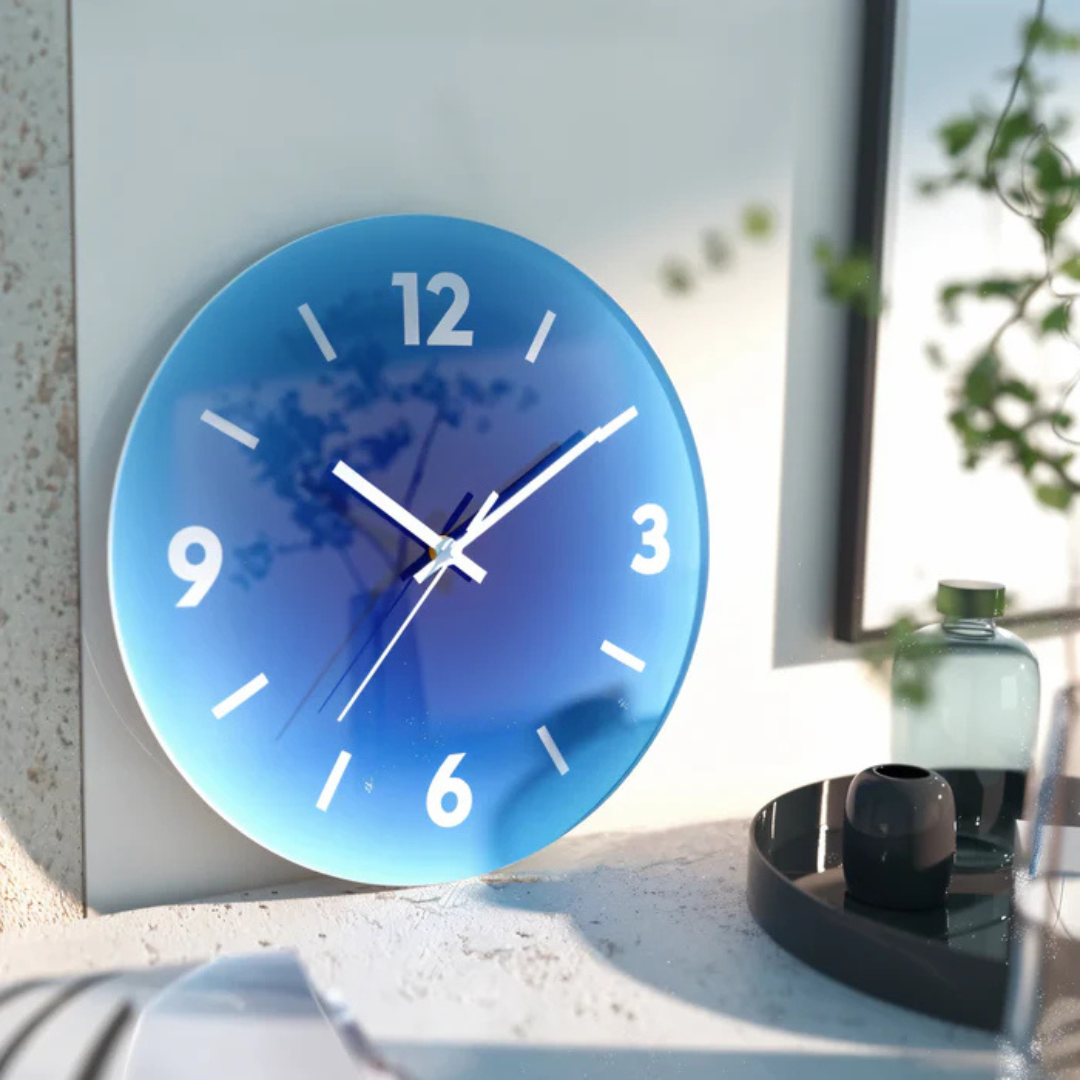 Sunset Glass Wall Clock