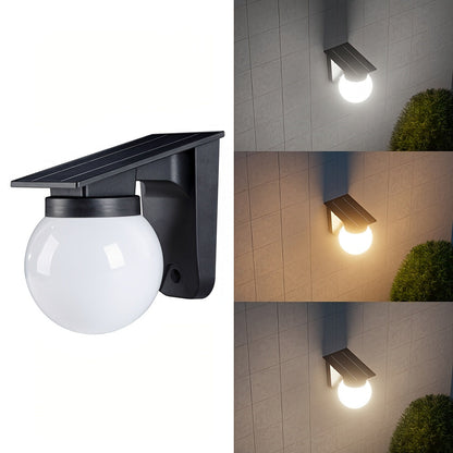 Solar Globe LED Wall Light