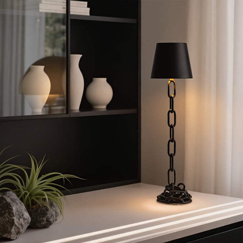 Modern Chain-Link Table Lamp