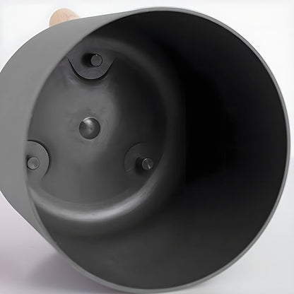 Modern Round Planter with Wooden Legs