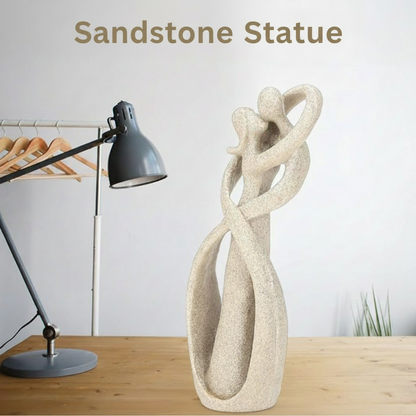 Abstract Couple Resin Sculpture