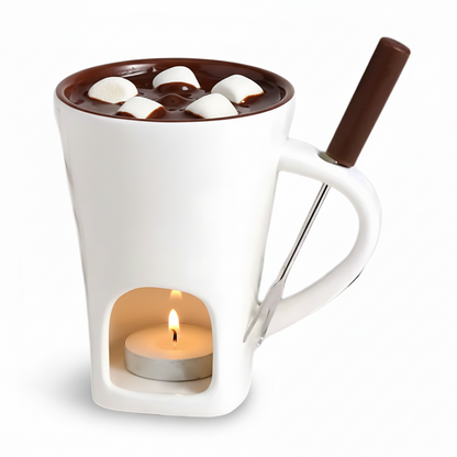 Ceramic Candle Fondue Set