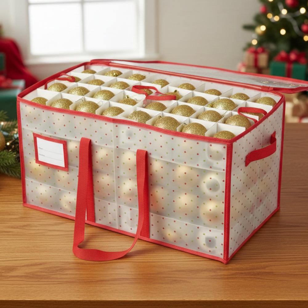 Large Zippered Ornament Organizer