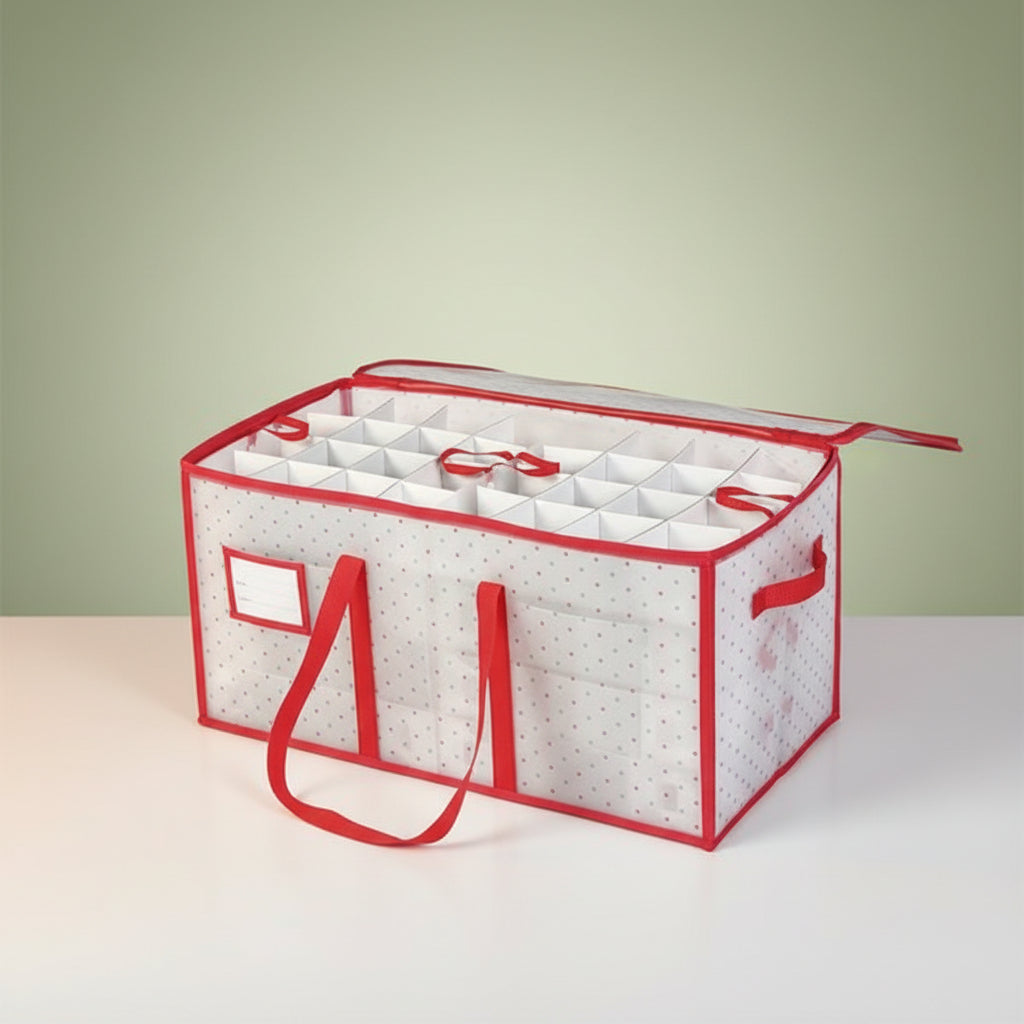 Large Zippered Ornament Organizer