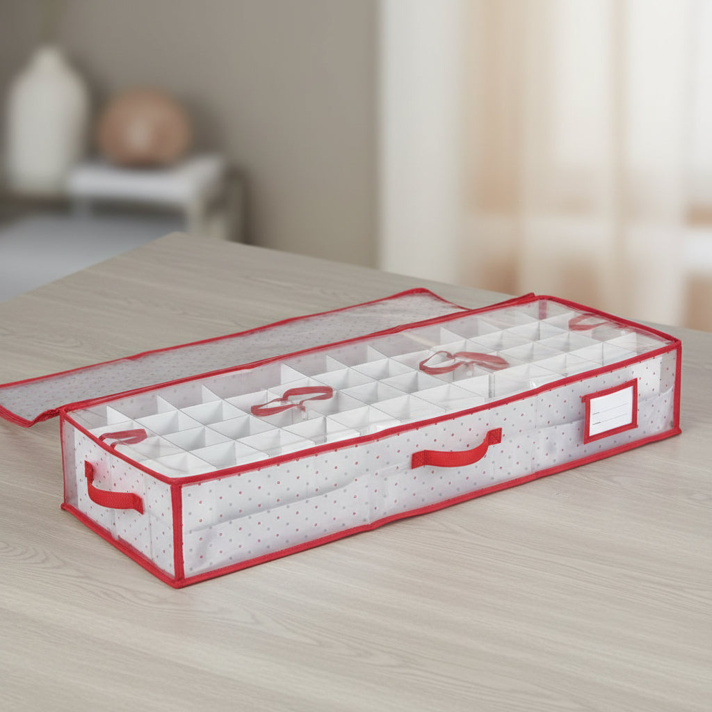 Large Zippered Ornament Organizer
