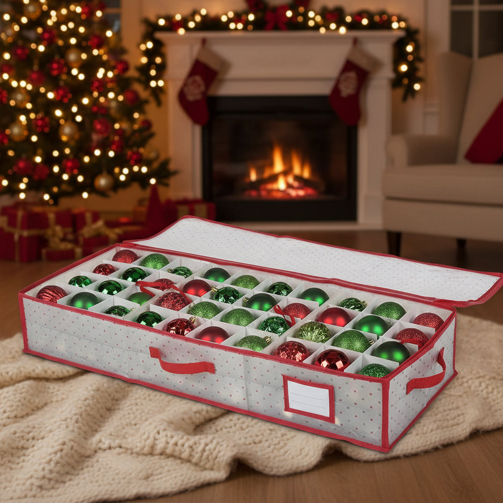 Large Zippered Ornament Organizer