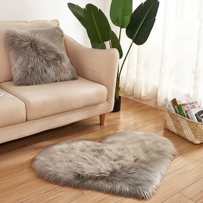 Heart Shaped Plush Area Rug