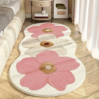 Floral Irregular Area Rug