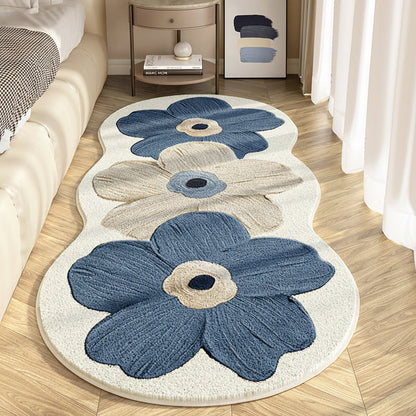 Floral Irregular Area Rug