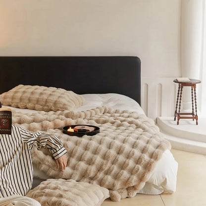 Longpile Faux Fur Throw Blanket