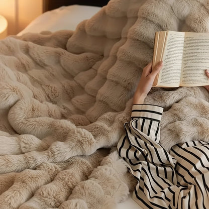 Longpile Faux Fur Throw Blanket