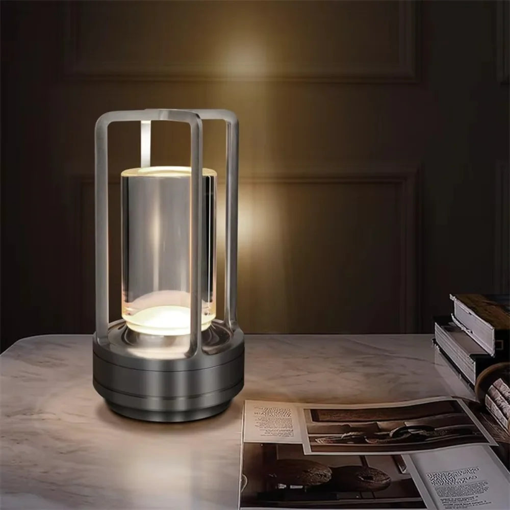 Cylinder Cage Table Lamp