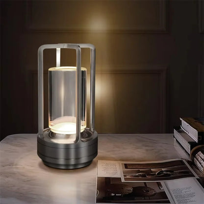 Cylinder Cage Table Lamp