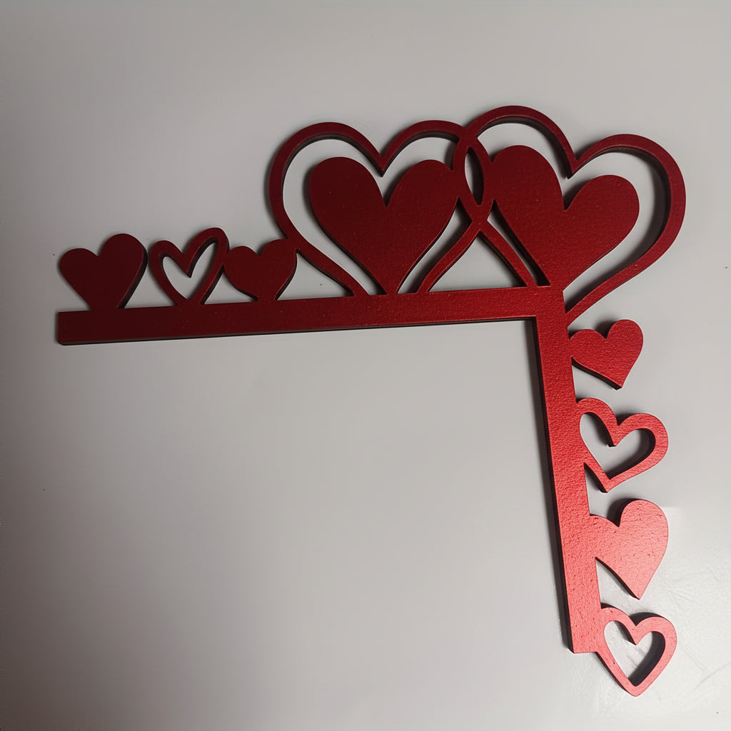 Wood Heart Corner Wall Decor