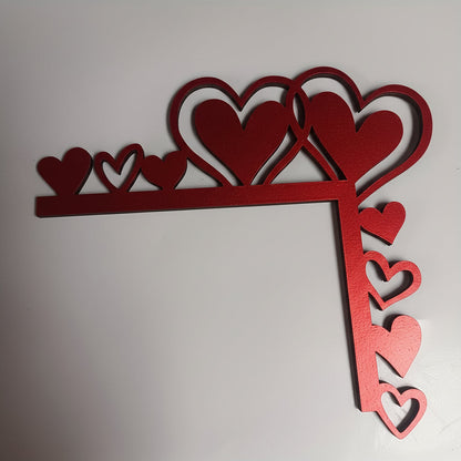 Wood Heart Corner Wall Decor