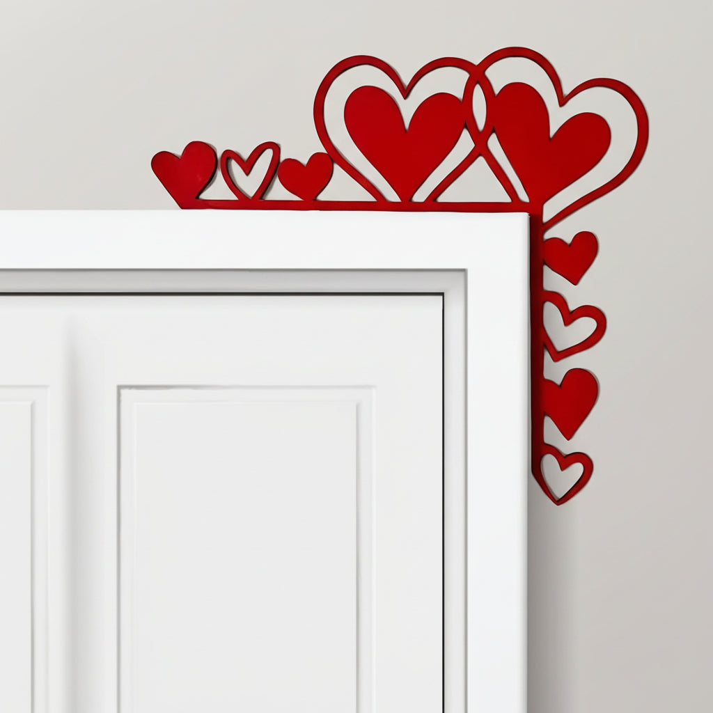 Wood Heart Corner Wall Decor