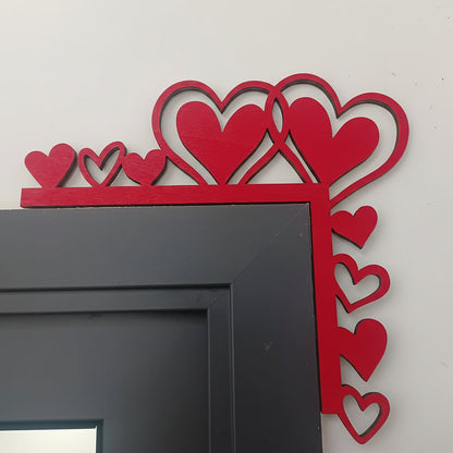 Wood Heart Corner Wall Decor