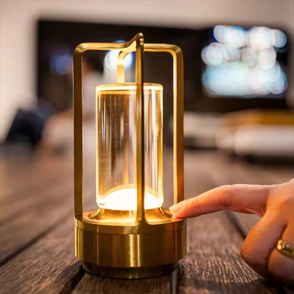Cylinder Cage Table Lamp