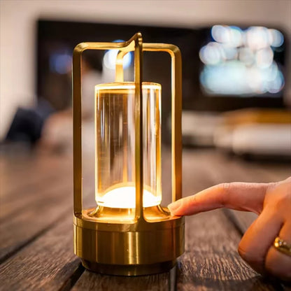 Cylinder Cage Table Lamp