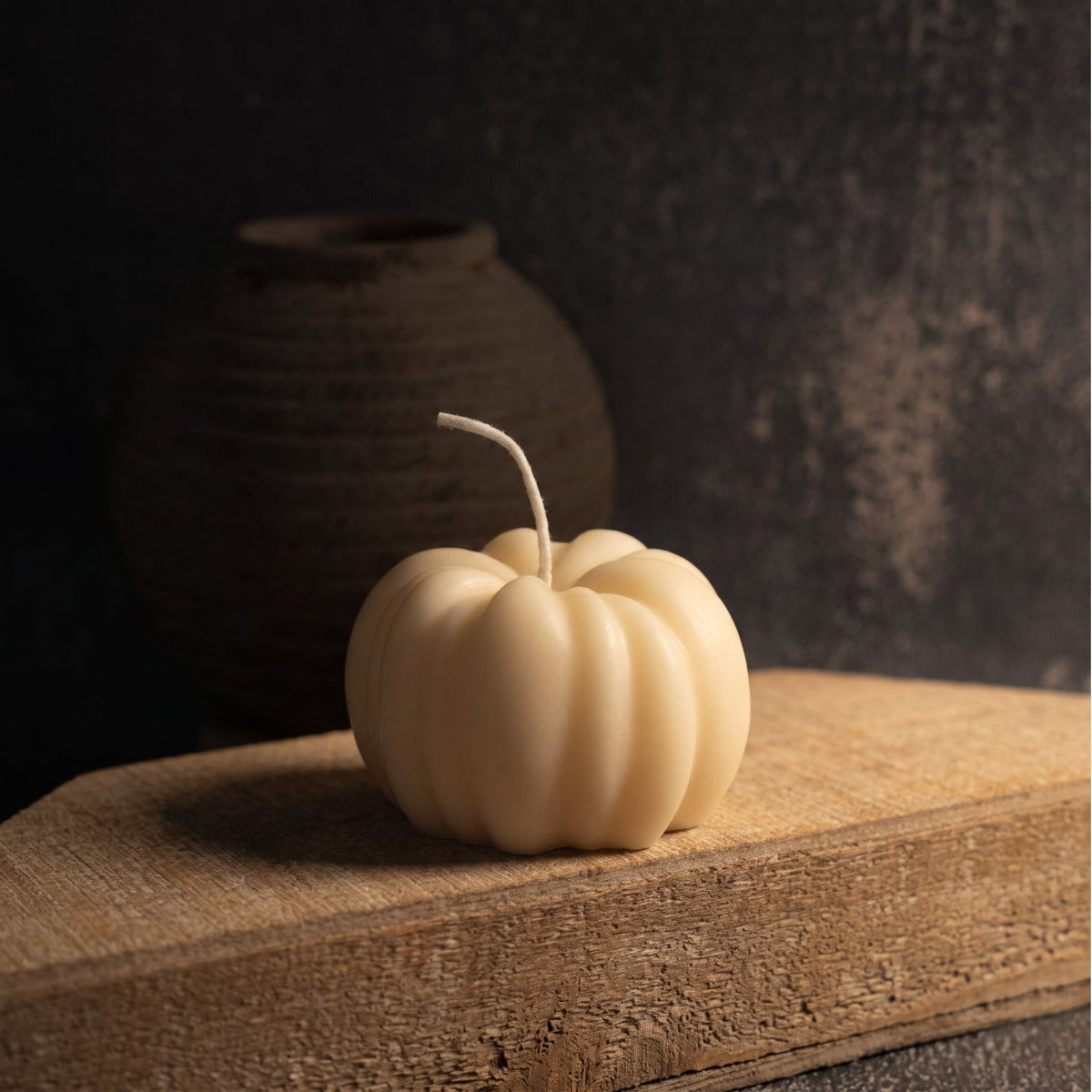 Acorna Sculpture Candle - Cast Acorn, Four Shades