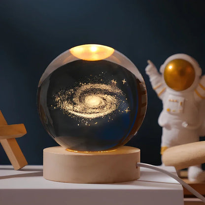 Crystal Ball Planet Night Light