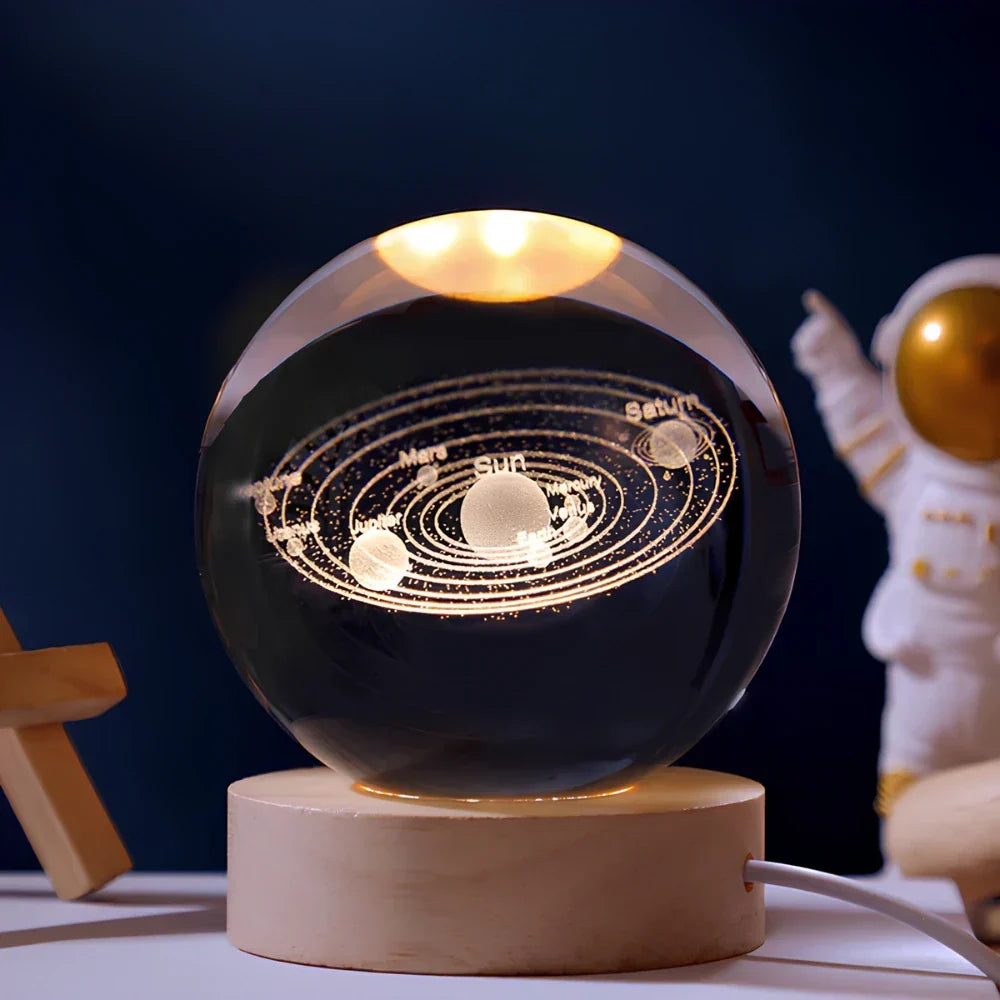 Crystal Ball Planet Night Light