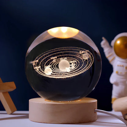Crystal Ball Planet Night Light