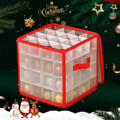 Clear Plastic Ornament Storage Box