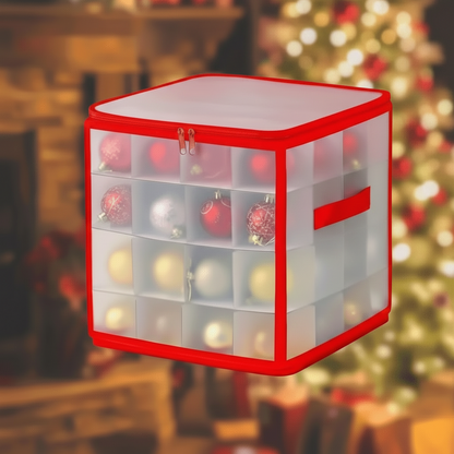 Clear Plastic Ornament Storage Box