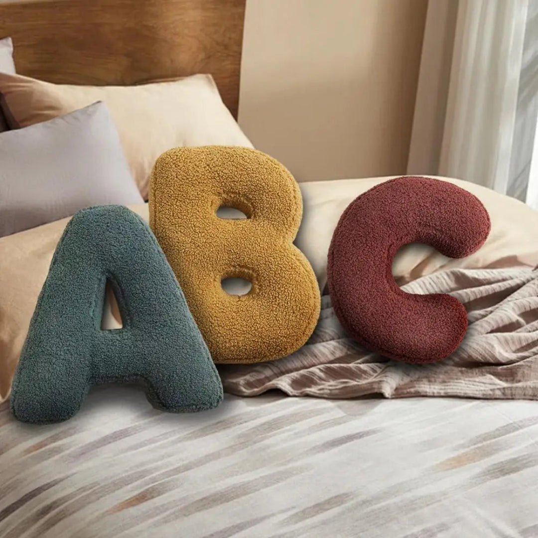 Alphabet Letter Throw Pillow