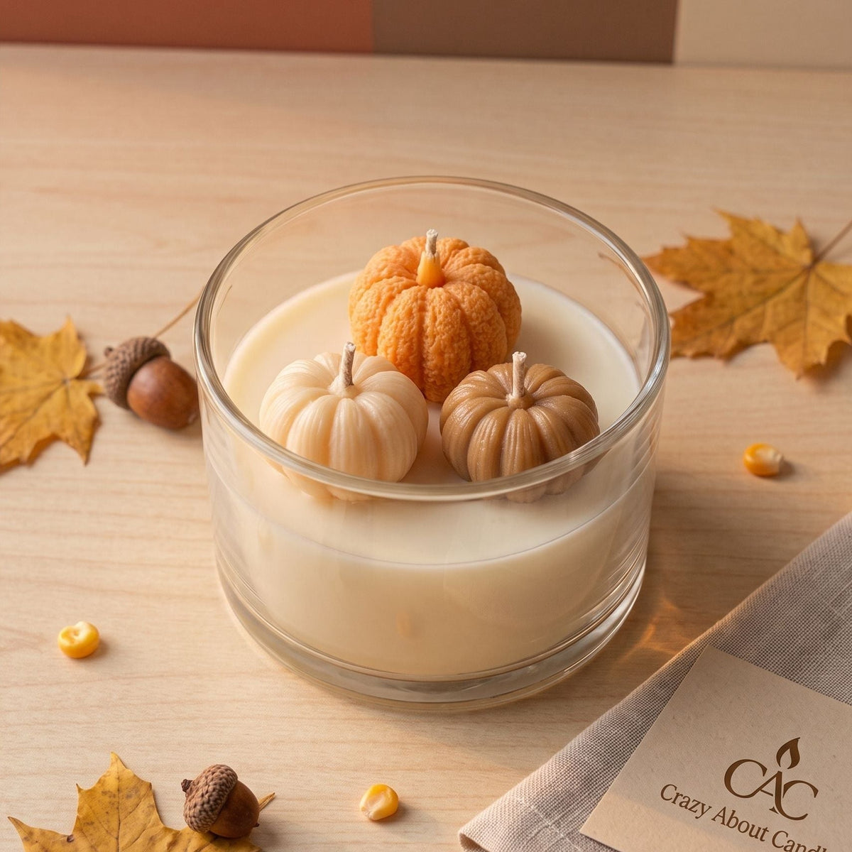 Emberly Harvest Candle - Artisan Soy Wax Jar