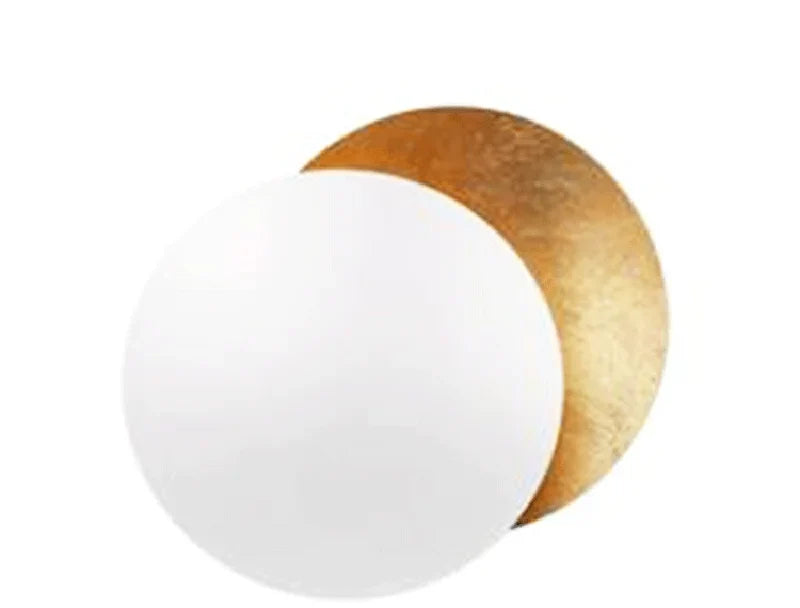 Lunaris Wall Light - 20cm / White-Brass